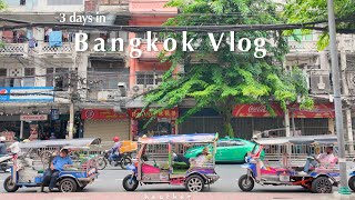 3 days in Bangkok Vlog  street food best cafe massage shopping haul hotel  relaxing travel [upl. by Tindall]