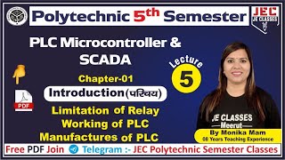 UPBTE Polytechnic Fifth 5th Semester PLC Microcontroller amp SCADA  JE CLASSES Meerut  5 [upl. by Steffen]