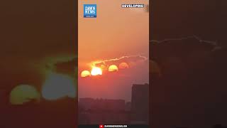 Rare Seven Suns Phenomenon Appears in Chengdu Sky  Dawn News English [upl. by Malliw]