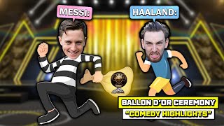 MESSI STEALS HAALANDS BALLON DOR  UNSEEN FOOTAGE FROM BALLON DOR CEREMONY EMOTIONAL [upl. by Mcgaw]