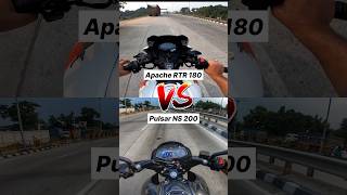 TVS Apache RTR 180 vs Bajaj Pulsar NS 200 🔥 shorts ns200 [upl. by Calmas133]