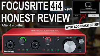 Focusrite Scarlett 4i4 3rd gen Review amp Loopback Setup [upl. by Asilana]