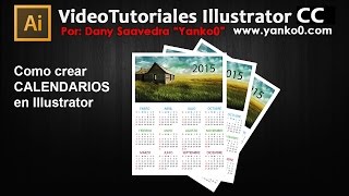 Como crear calendarios en illustrator [upl. by Roxie]