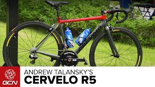 Andrew Talanskys Cervelo R5 Pro Bike  Tour De France 2014 [upl. by Ariom]