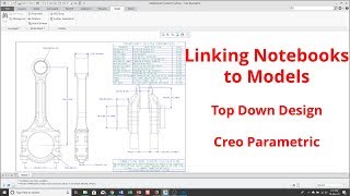 Creo Parametric  Top Down Design  Linking Notebooks to Models via Declare [upl. by Anihpesoj339]