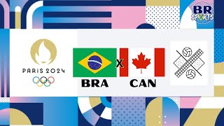 BRASIL X CANADA  AO VIVO COM IMAGENS  OLIMPÍADAS PARÍS 2024  VÔLEI DE PRAIA FEMININO  FINAL [upl. by Coussoule]