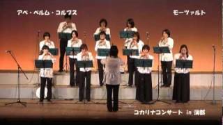 コカリナコンサート in 蒲郡 2011312 アベ・ベルム・コルプス [upl. by Richers191]