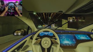 MercedesBenz EQS 580  Assetto Corsa  Logitech G29 Gameplay [upl. by Stubbs]