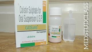 GDsafe oral suspension colistin suspension dast ke liye [upl. by Becky]