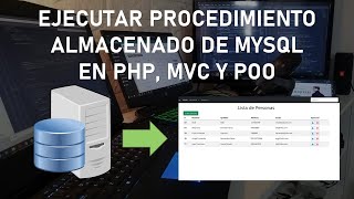 Ejecutar Procedimiento Almacenado de MySQL con PHP MVC y POO  Clase 23 [upl. by Elocan]