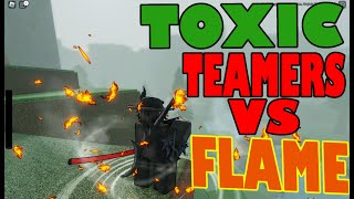 BEST FLAME USER DESTROYS TRYHARD TEAMERS IN ROGUE DEMON [upl. by Ramirol]