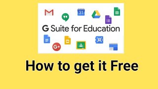 Gsuite for education  How to get it free [upl. by Neysa]