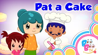 Pat A Cake Bakers Man With Lyrics  English Kids Nursery Rhyme  Song For Children by Boo Boo Tv [upl. by Hsu367]