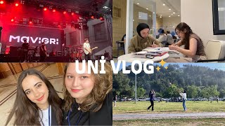 VLOG  Samsun’da Üniversite Hayatı  Ders Çalışıyoruz Etkinlikler Bölüm Pikniği Konserler✨🎸vlog [upl. by Anoyk]