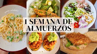 7 Almuerzos Saludables para toda la Semana [upl. by Kiraa]