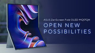 ASUS ZenScreen Fold OLED MQ17QH Portable Display I ASUS [upl. by Herculie]