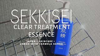 Sekkisei clear treatment essence  asian skincare  oily skintype [upl. by Estel623]