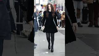 Eve Hewson Arrives at Good Morning America in New York shorts [upl. by Frulla]