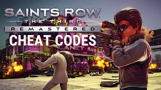 Saints Row The Third Cheat Codes  PC Version [upl. by Corydon291]