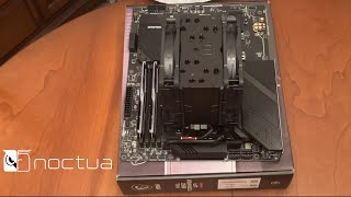 NOCTUA NHU12A ChromaxBlack Install on a Ryzen 7 7800X3D [upl. by Nwahsan]