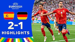 Spain vs Germany 21 HIGHLIGHTS  EURO 2024 [upl. by Joub]