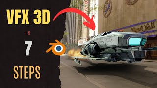 3D VFX  VFX in Blender  VFX 3D Spaceship in Blender [upl. by Etaner]