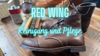 Red Wing Schuhe richtig reinigen und pflegen  Boots amp Leder Pflege Tutorial [upl. by Lemmy23]