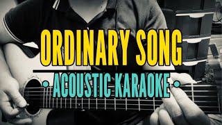 Ordinary Song  Marc Velasco Acoustic Karaoke [upl. by La Verne762]