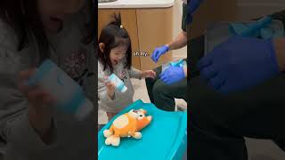 When a child shows her dentist how to be a dentist 💀 [upl. by Nefen651]