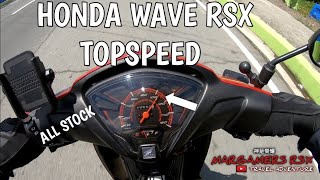 HONDA WAVE RSX 110 FI  TOP SPEED MARGAMERS RSX [upl. by Dawkins26]