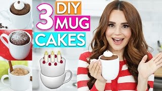 3 EASY DIY MUG CAKES [upl. by Willie]