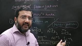 Fajans rule class 11 Ch 4 Chemical bonding  polarization vs polarizability  IIT JEE chemistry [upl. by Etnomal]