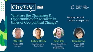 CityTalk What are the Challenges amp Opportunities for Localism in the Times of GeoPolitical Change [upl. by Irita531]