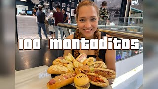 102 Comiendo 100 MONTADITOS en ESPAÑA 🇪🇸 Así es la comida rápida española [upl. by Aicsile]