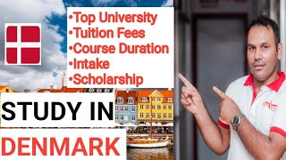 Full Information Denmark student visaTop Ranking UniversityIntakeCollegefeeFinancialRequirements [upl. by Xuagram]