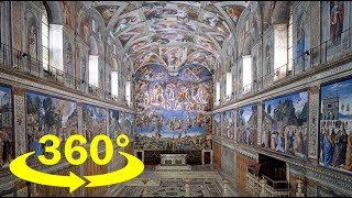 Sistine Chapel 360° 4K [upl. by Hailat]