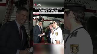 Historic Visit Spanish President Sanchez Lands in India  1st Visit in 18 Years [upl. by Yanad]