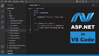 Create Your First ASPNET Web Application using Visual Studio Code  ASPNET using VSCode and NET 8 [upl. by Ylla56]