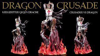 Dragon Crusade  Kreuzritter gegen Drache  Crusader vs Dragon  Skulptur  Unboxing amp Review [upl. by Shandie220]