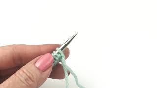 Knitting Basics  The Knit Stitch English Style [upl. by Bouzoun]