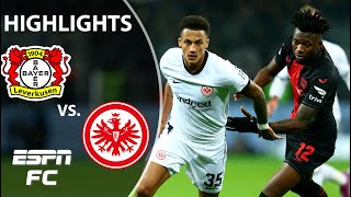 🚨 THE RUN CONTINUES 🚨 Bayer Leverkusen vs Eintracht Frankfurt  Bundesliga Highlights  ESPN FC [upl. by Reffineg]