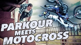 Parkour meets Motocross  sprengdiegrenzen [upl. by Hairim]