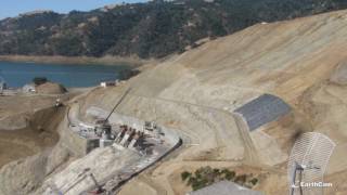 Calaveras Dam Construction Time Lapse second angle [upl. by Brunk]