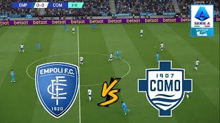 FC EMPOLI vs COMO 1907  SERIE A 20242025  FOOTBALL LIFE 2025 [upl. by Idnek]