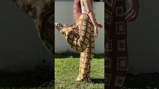 granny square crochet pants step by step tutorial [upl. by Ursola]