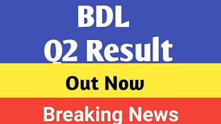 BDL Q2 Result 2025  bharat dynamic result out now bdl result news  share market news [upl. by Lindahl834]