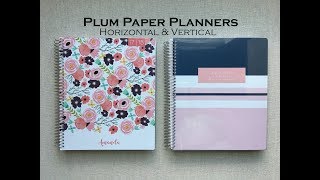 Plum Paper Planners  Horizontial Monochromatic vs Vertical Colorful [upl. by Ellenig]