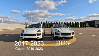 New Cayenne Coupe 2024 compare vs Cayenne Coupe 2022 exterior and interior [upl. by Sevein495]