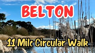 BELTON  11 mile circular walk Norfolk amp Suffolk UK  Turn by turn [upl. by Bills598]