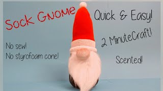 POUNDLAND DIY GONK Sock Gnome Hack Christmas Decor Craft Ideas to Make amp Sell Homemade Gift [upl. by Siuqaj]